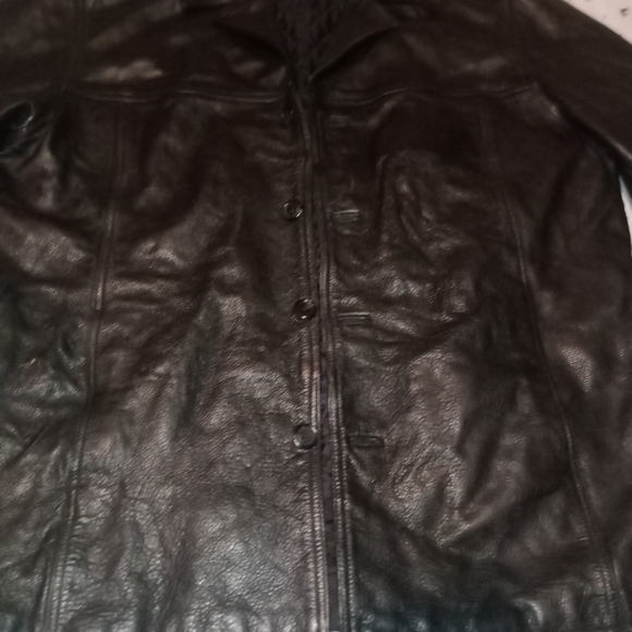 Charles Klein Insulated Bomber Leather Jacket/Coat - Picture 7 of 12